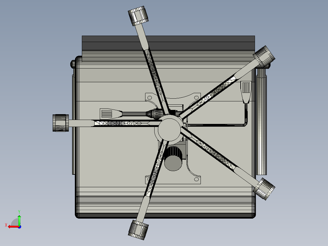 办公扶手椅2后视图