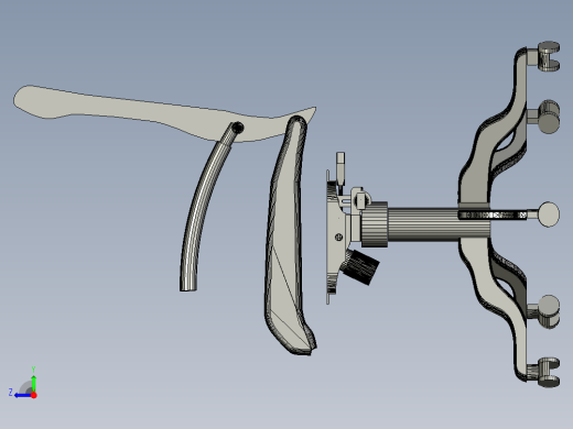 办公扶手椅2右视缩略图