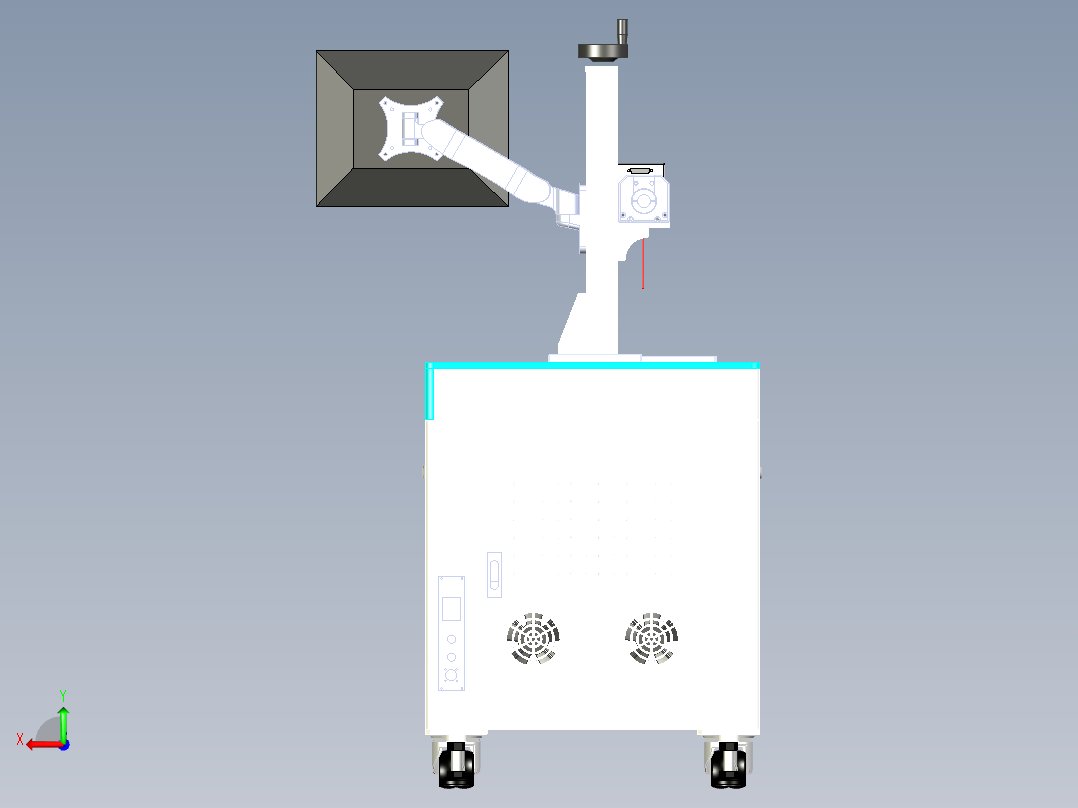 激光打标机（X_T）后视图