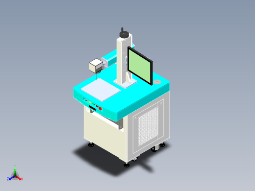 激光打标机（X_T）正等轴测缩略图