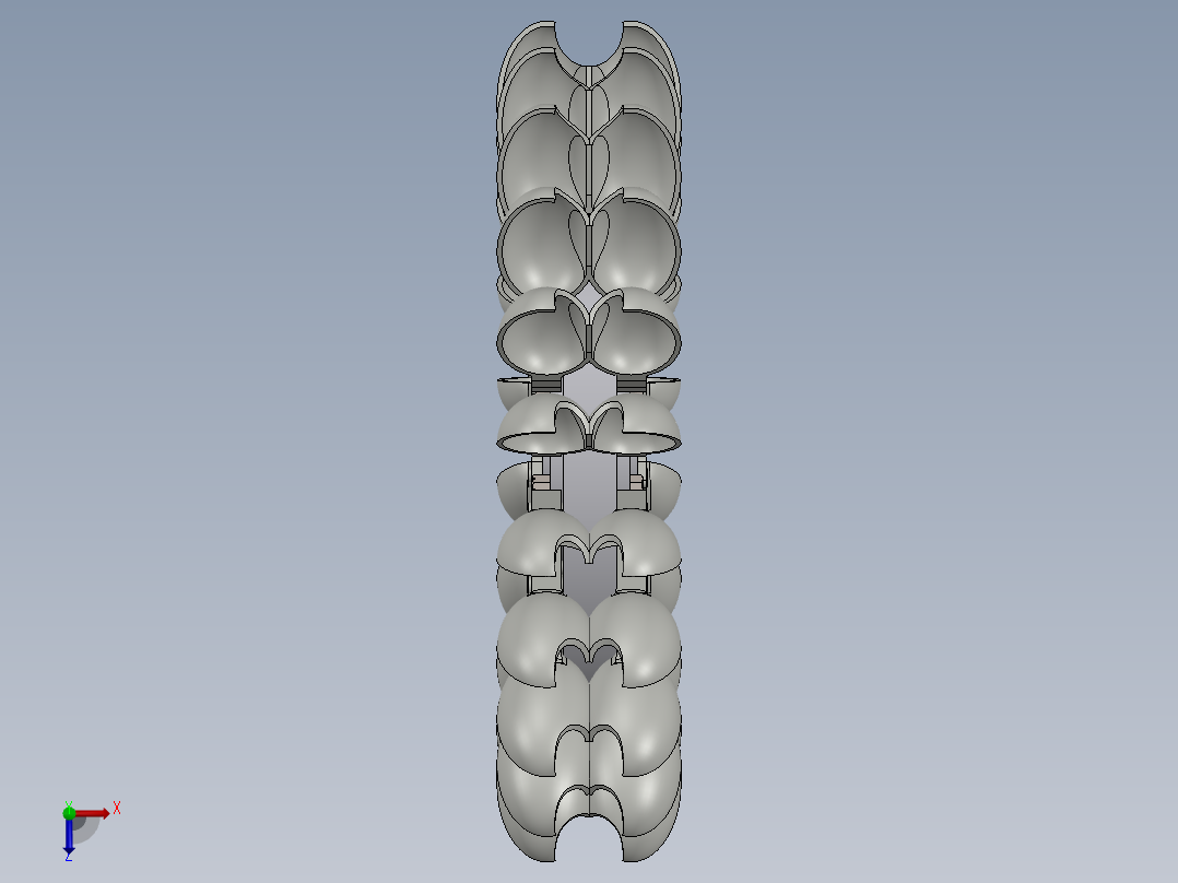 冲击式水轮机4俯视图