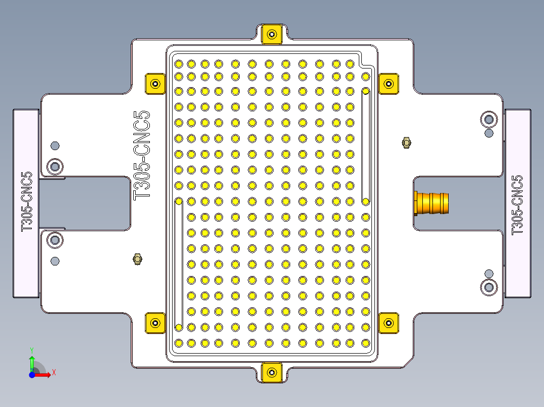 T305-CNC5笔记本CNC工装夹具三维模型-0507前视图