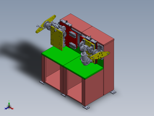 对称轴套压紧装备sw17正等轴测缩略图