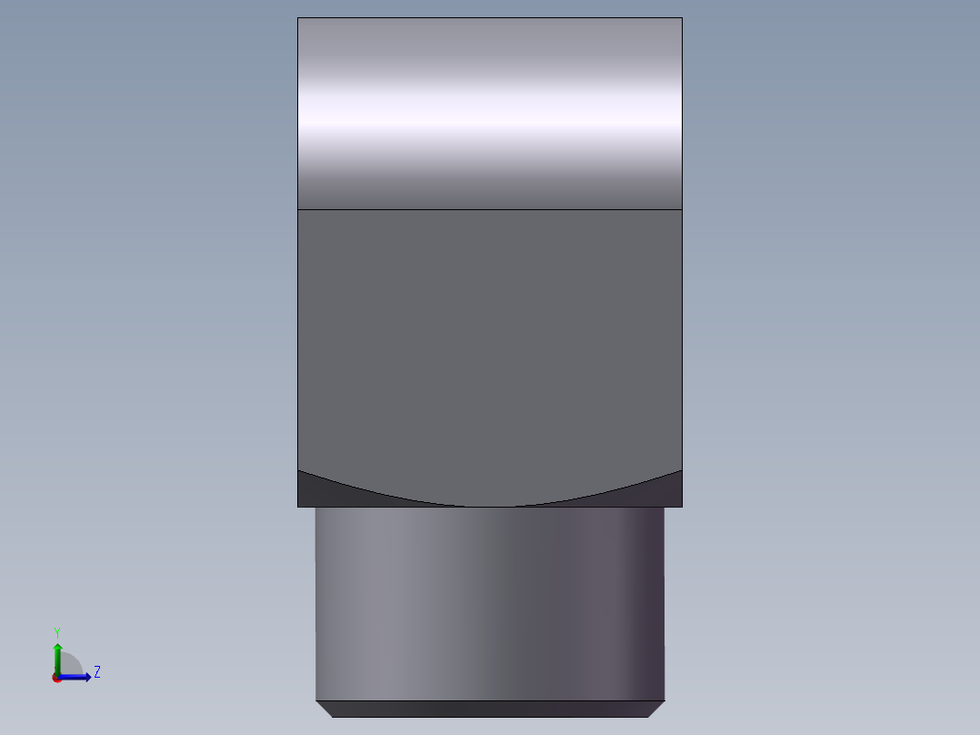弯接头-W、1D9-20左视图