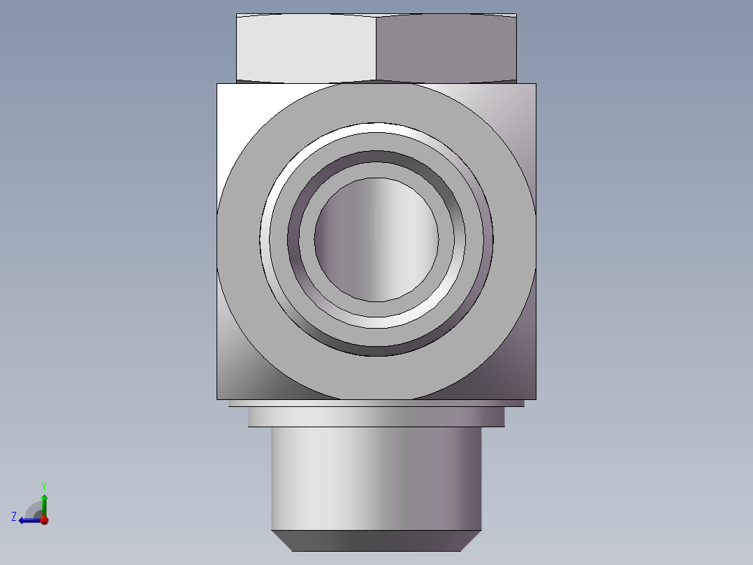 铰接式90度接头、1DI-30-27右视图