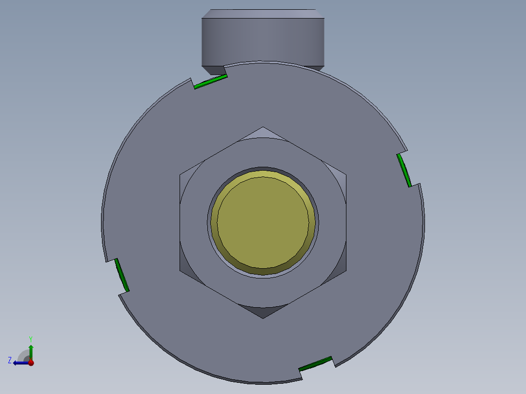 液压缸（带后眼安装座 - 单作用）50x30x290 mm右视图