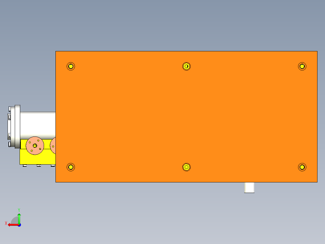 B3003605-水平可逆转蒸汽机后视图
