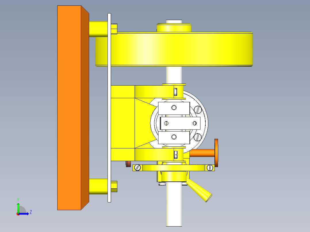 B3003605-水平可逆转蒸汽机左视图