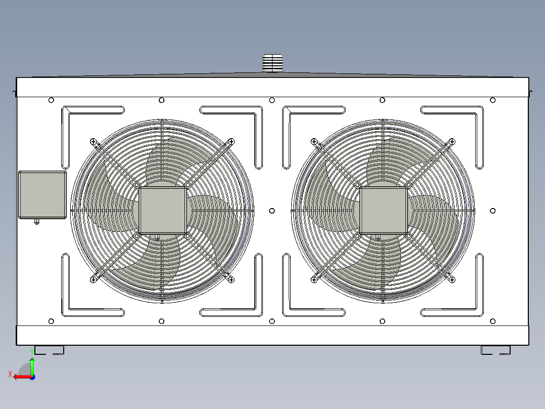 B3004042-冷却储存蒸发器（立式）后视图