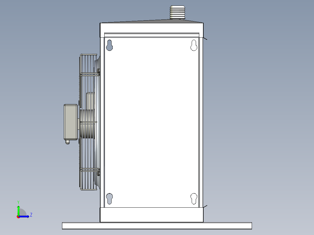 B3004042-冷却储存蒸发器（立式）左视图
