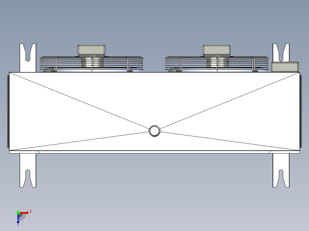 B3004042-冷却储存蒸发器（立式）俯视图