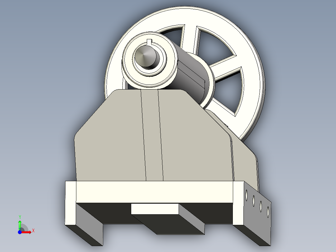 A2004894-自制车床尾座前视图