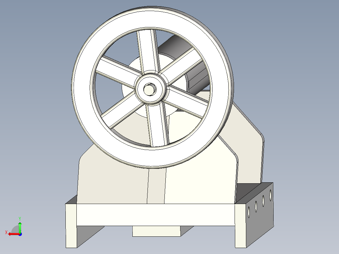 A2004894-自制车床尾座后视图
