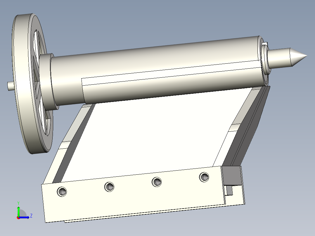 A2004894-自制车床尾座左视图
