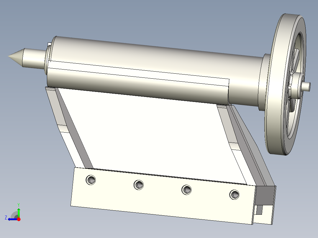A2004894-自制车床尾座右视图