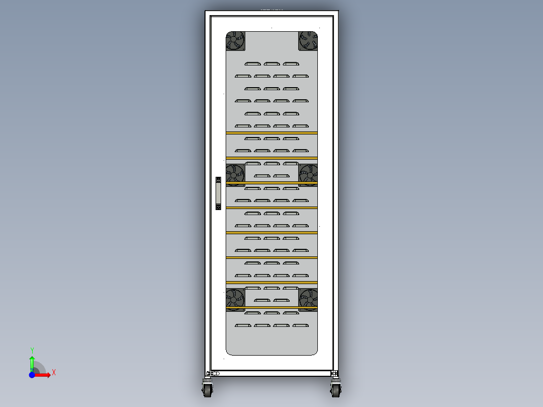 锂电池测试柜前视图