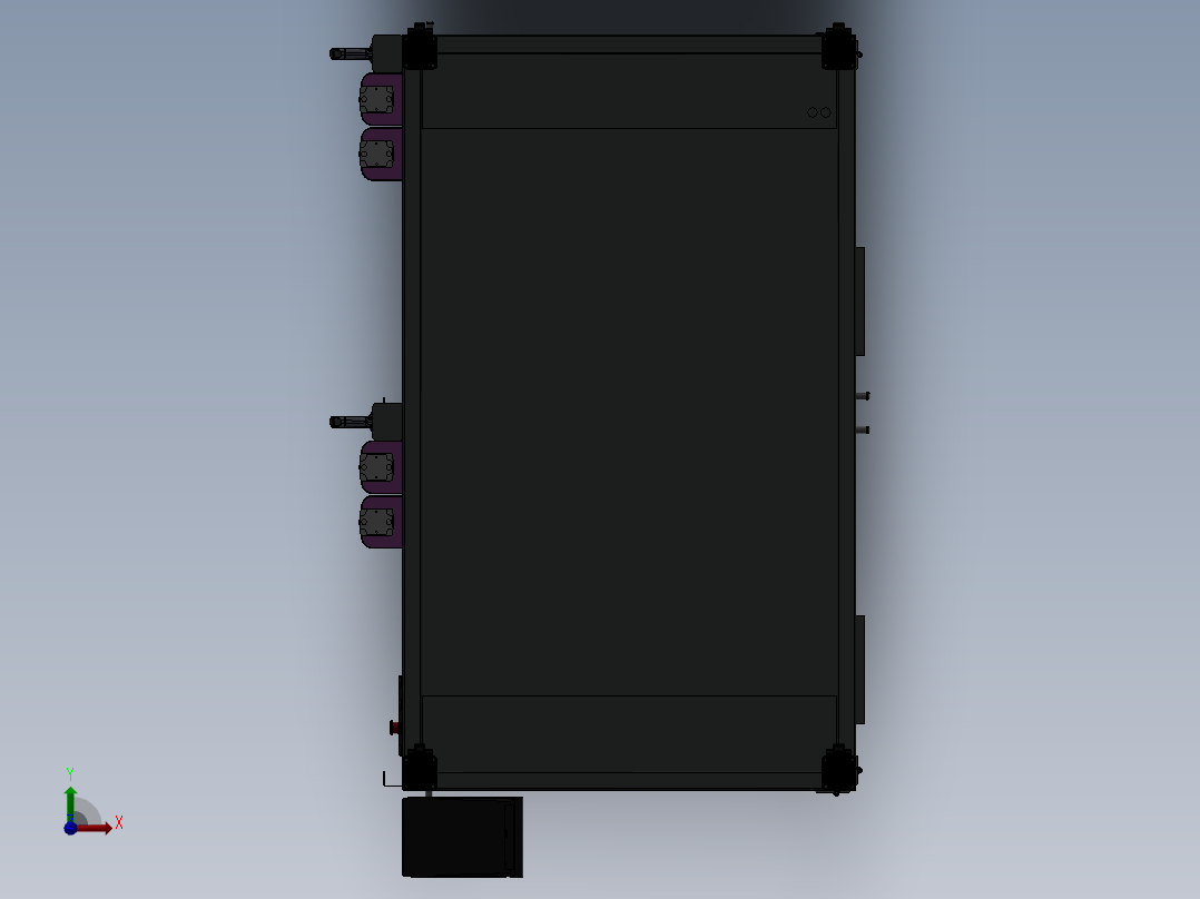 协作机器人检测站  sw20前视图