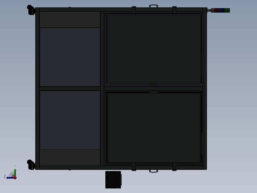 协作机器人检测站  sw20右视图