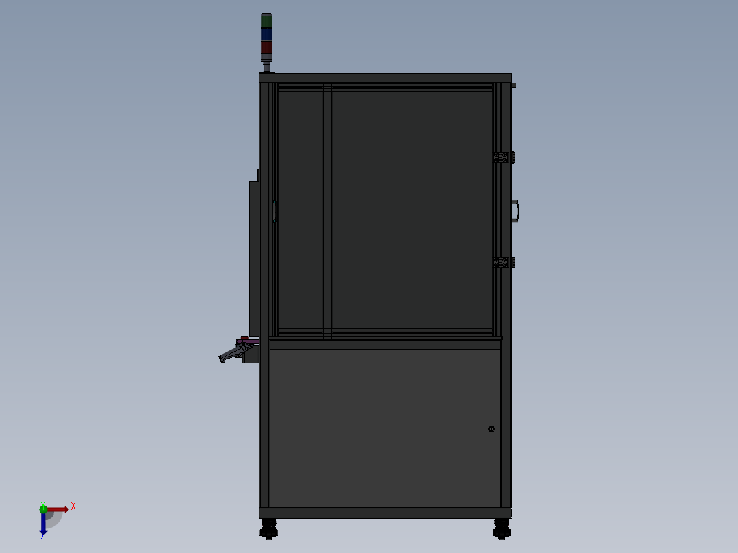 协作机器人检测站  sw20俯视图