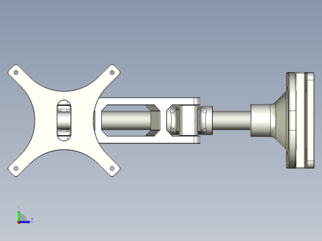 c屏幕支架11左视图