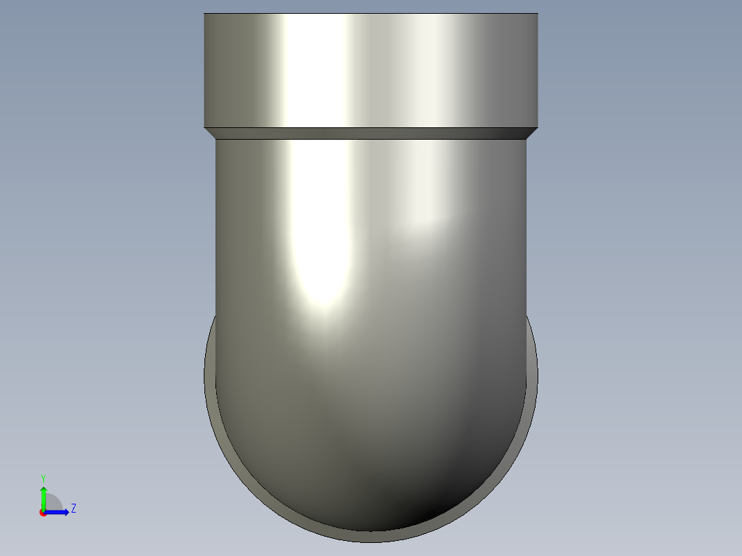 螺纹管弯头-90°等径 DN8左视图