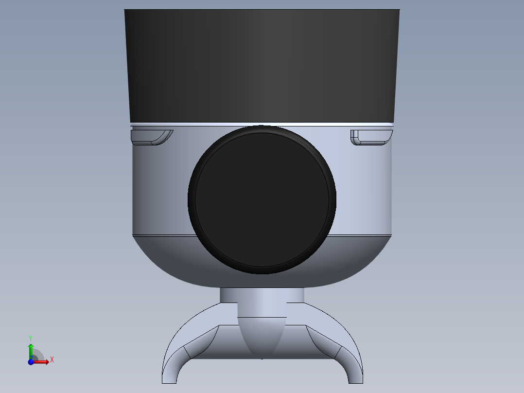 58mm 手柄漏斗前视图