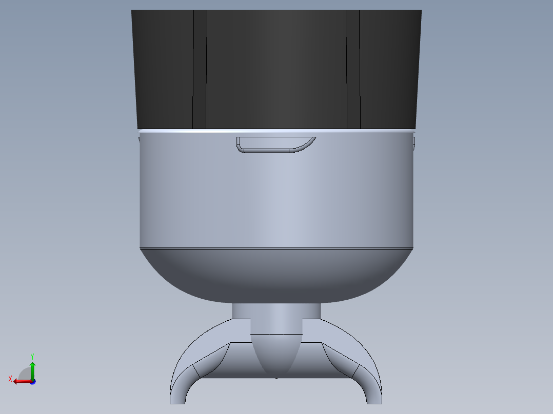 58mm 手柄漏斗后视图