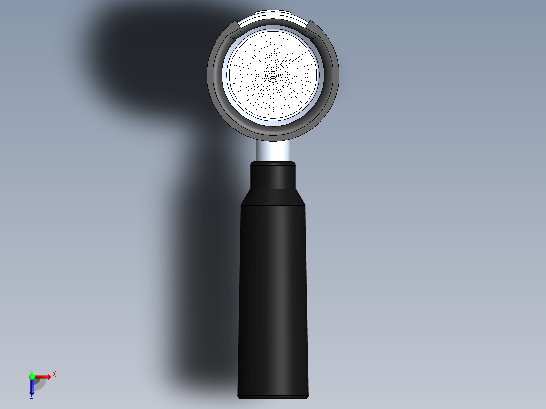 58mm 手柄漏斗俯视图