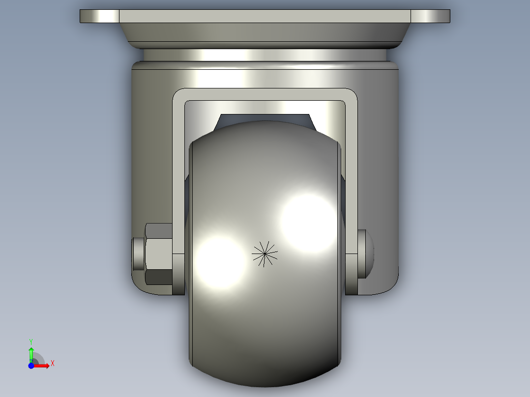(MISUMI)脚轮CJHB65-1前视图