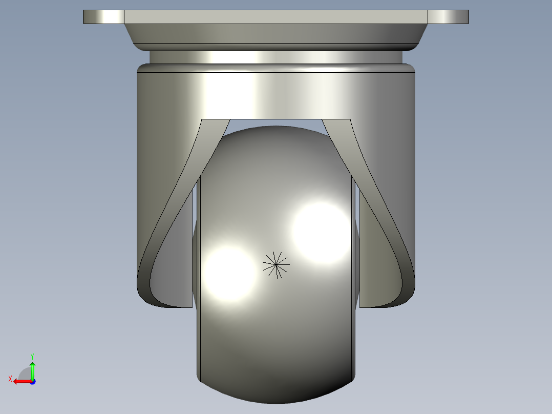 (MISUMI)脚轮CJHB65-1后视图