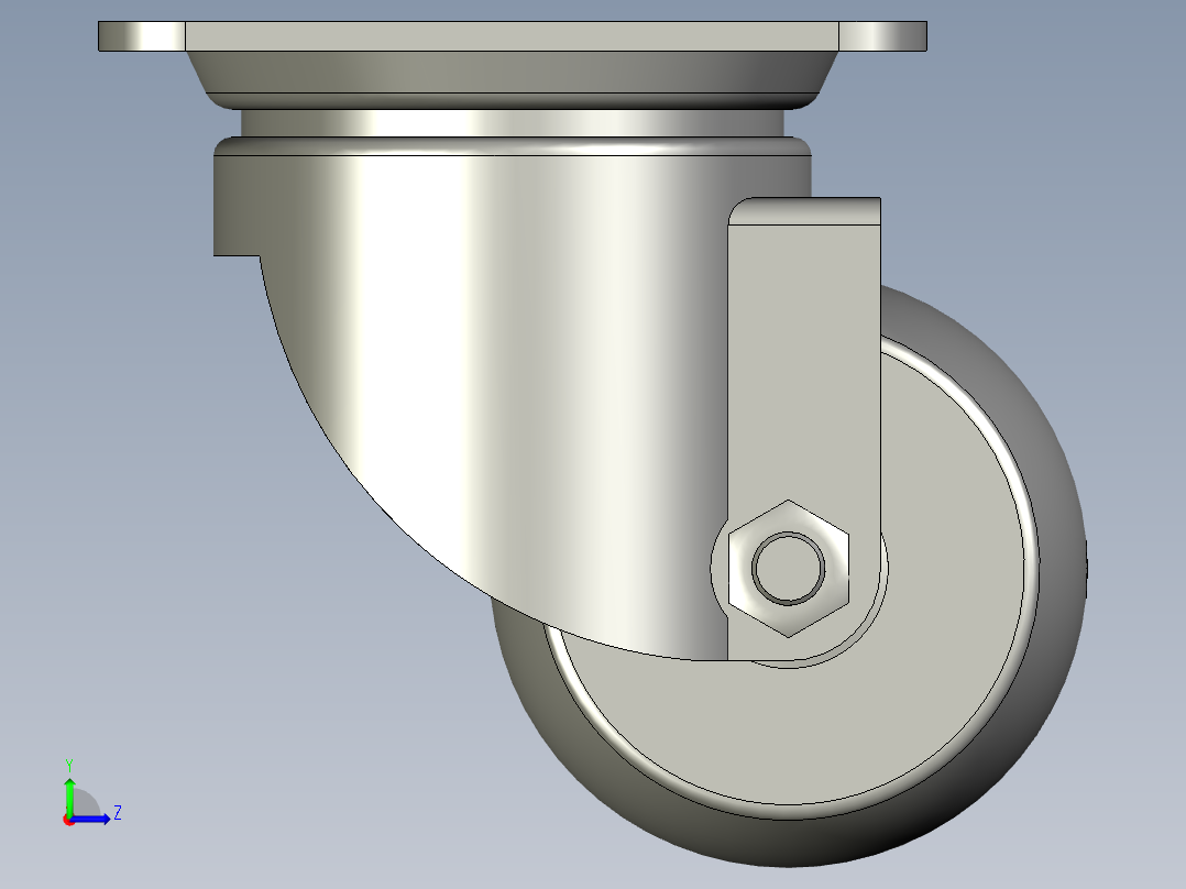 (MISUMI)脚轮CJHB65-1左视图