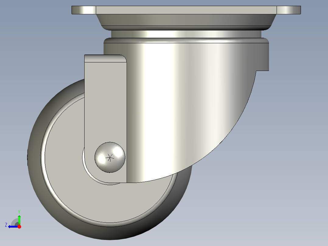 (MISUMI)脚轮CJHB65-1右视图
