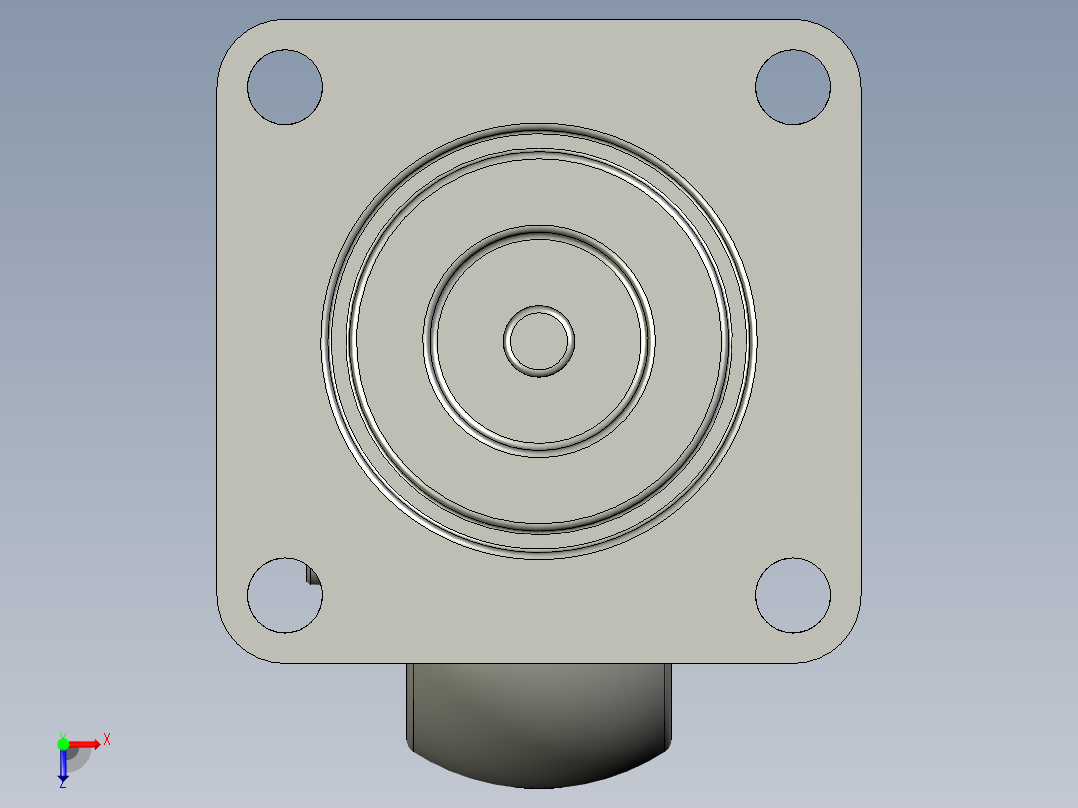 (MISUMI)脚轮CJHB65-1俯视图