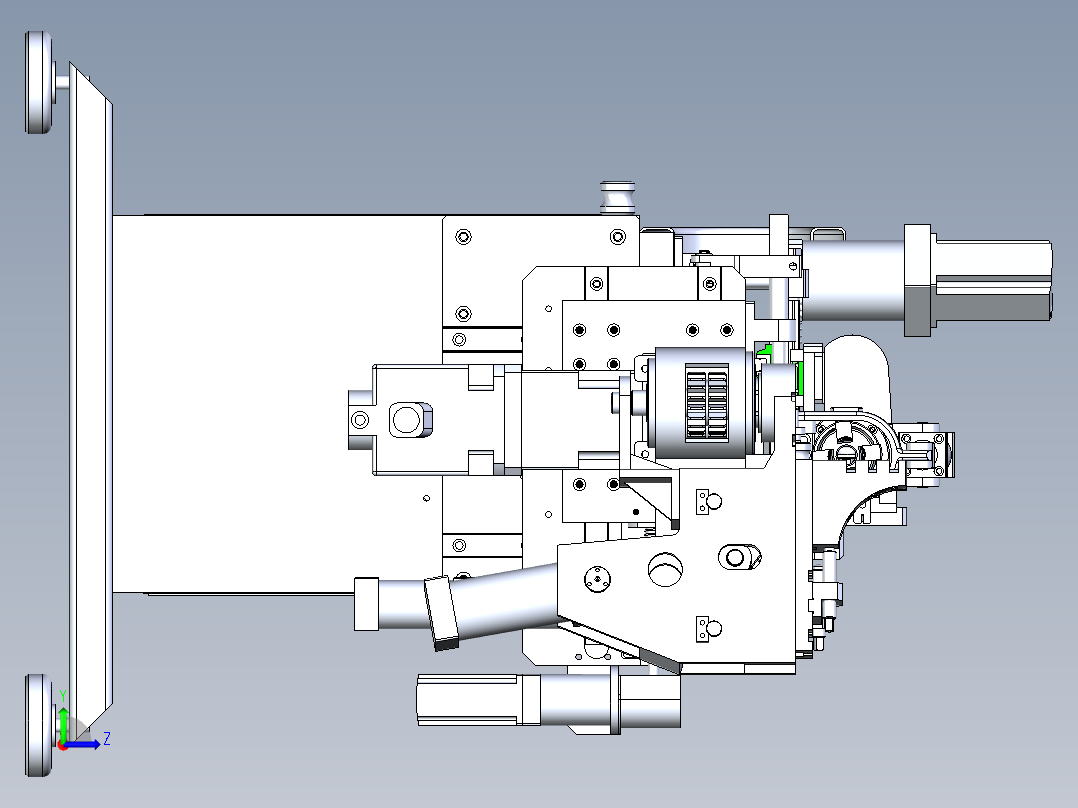 五轴折弯机左视图