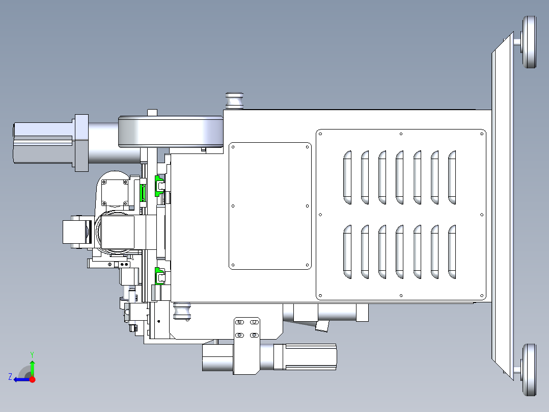 五轴折弯机右视图