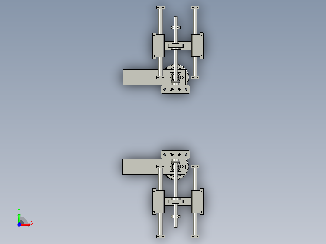 0501004100000转台调节部件前视图