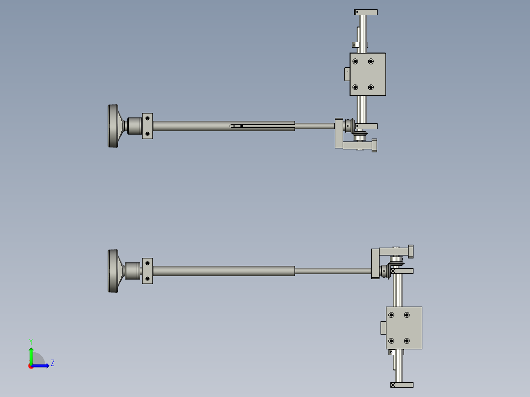 0501004100000转台调节部件左视图