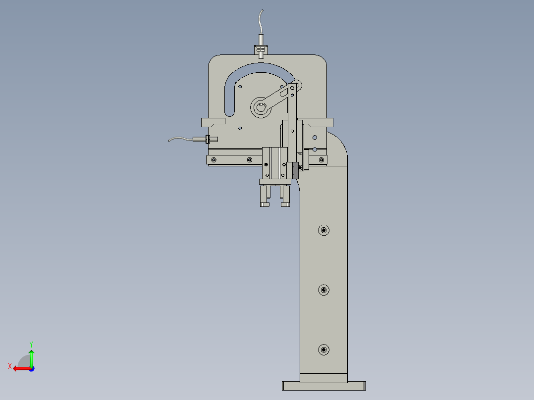 HG004-05-00-B右悬臂机构40行程后视图