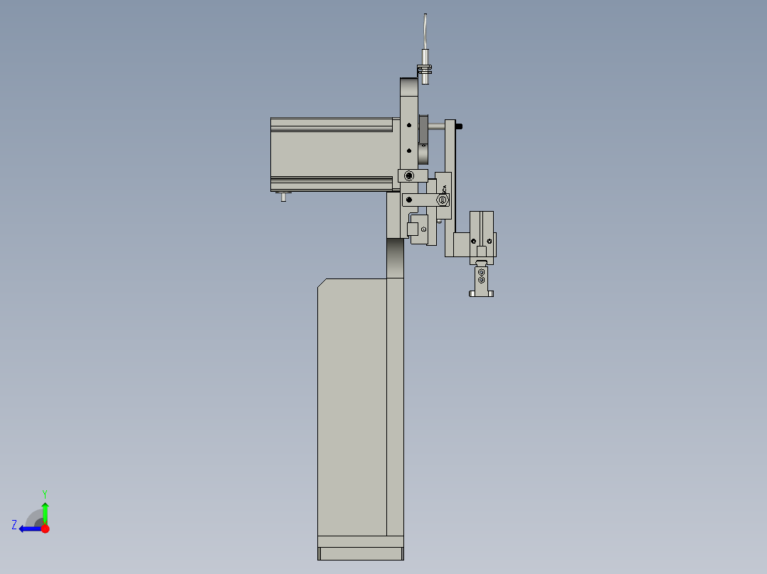 HG004-05-00-B右悬臂机构40行程右视图