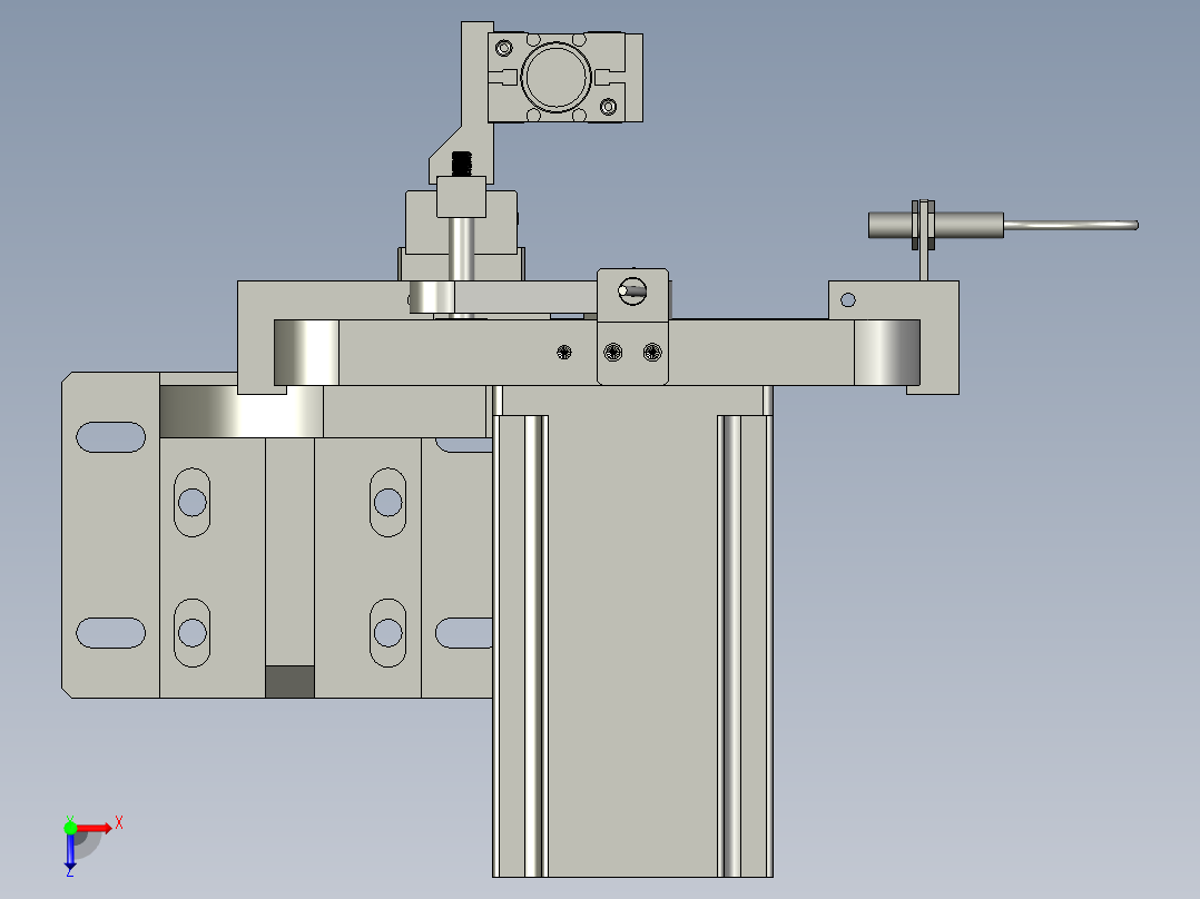 HG004-05-00-B右悬臂机构40行程俯视图