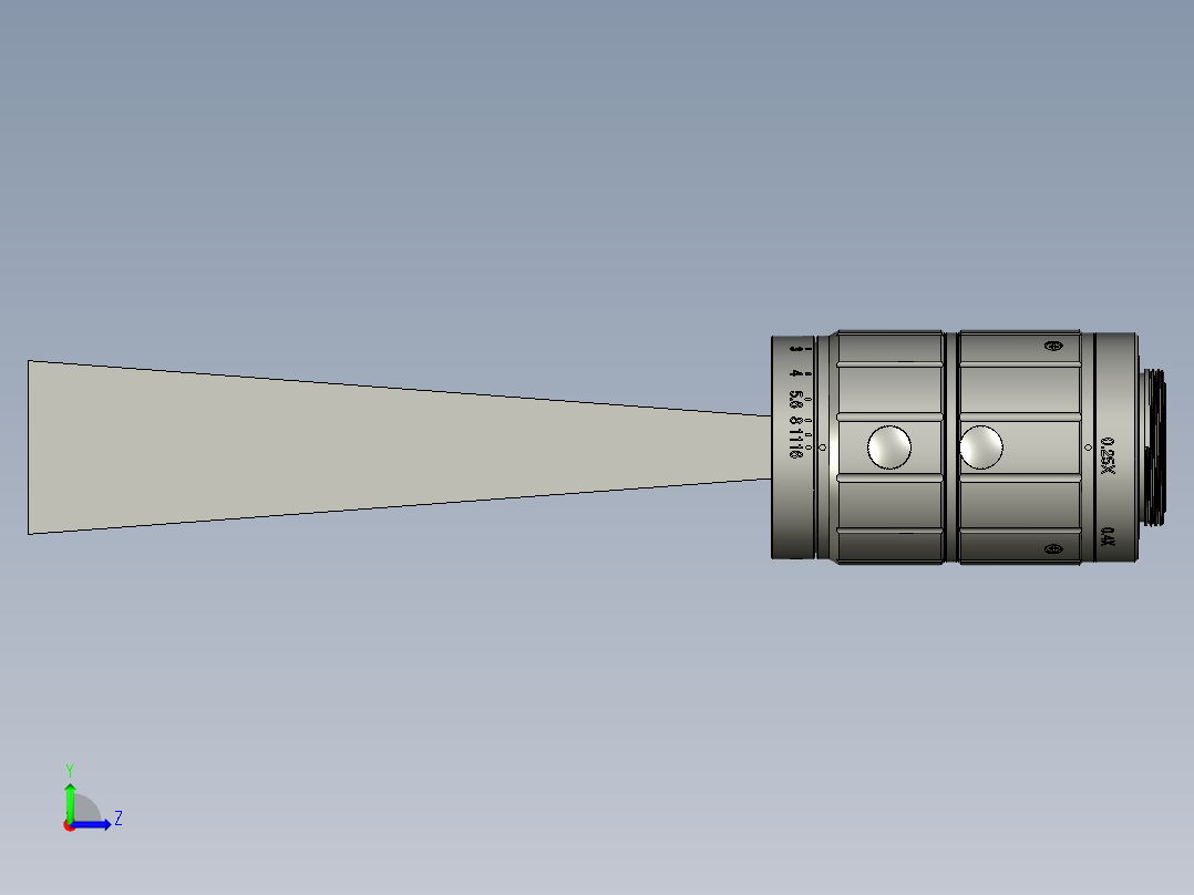 镜头MGD-W-1135-20M视觉左视图