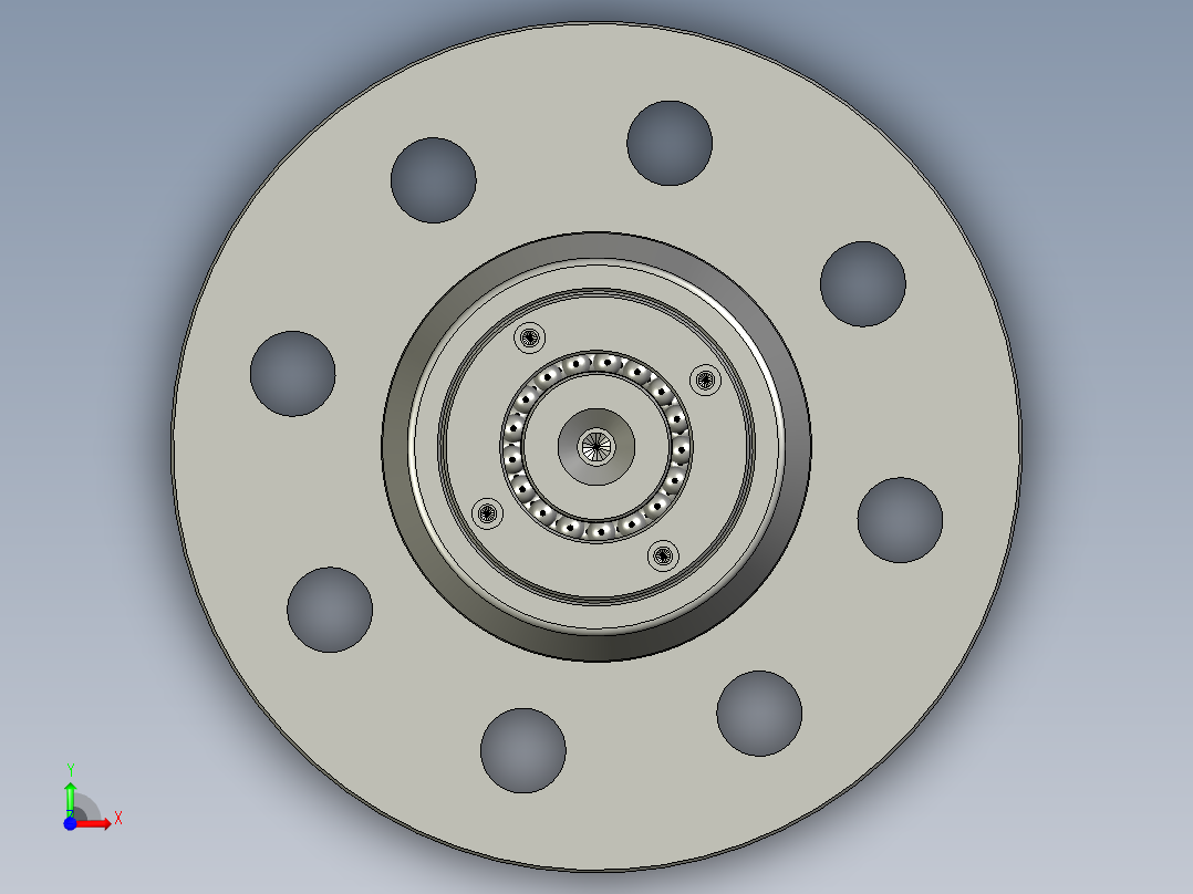 卷带左顶机构前视图