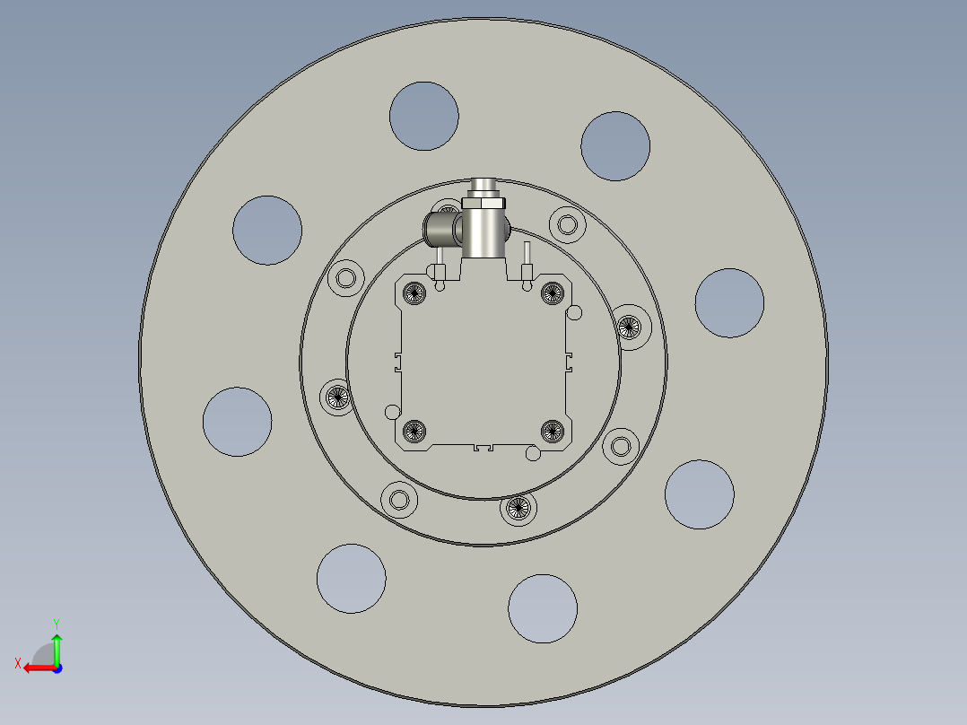 卷带左顶机构后视图