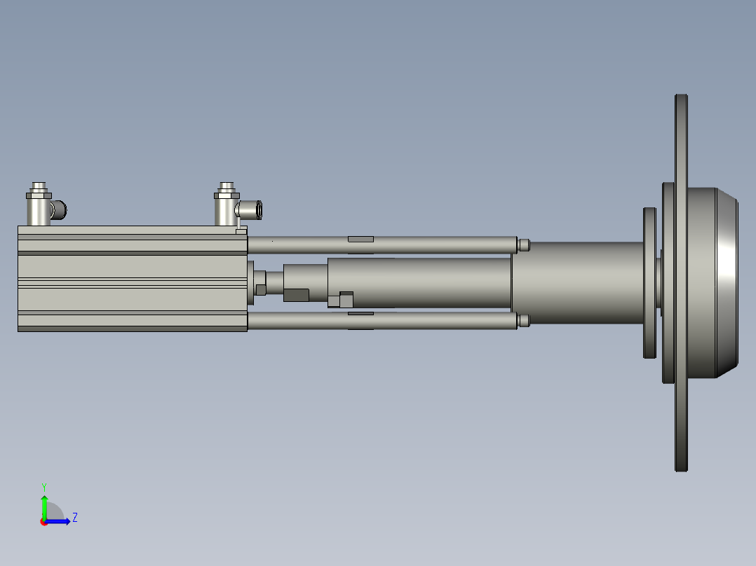 卷带左顶机构左视图