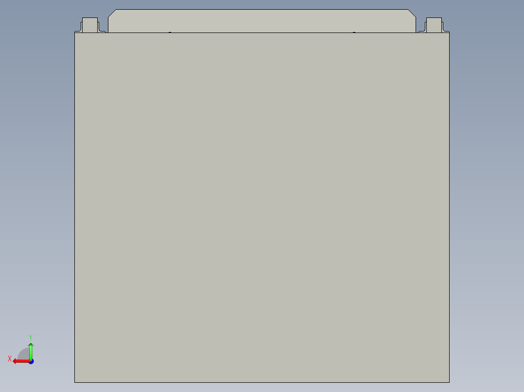 移动式液压登车桥后视图