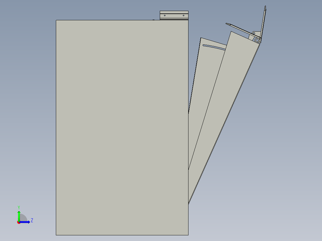 移动式液压登车桥左视图