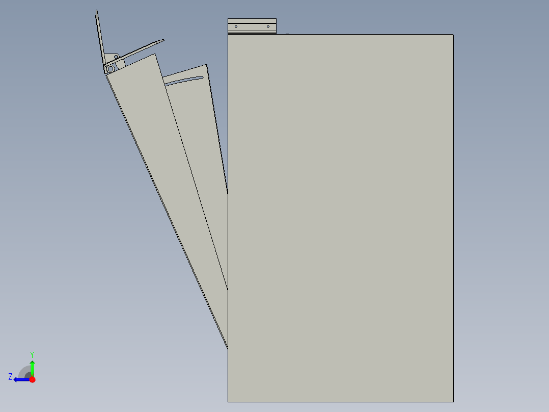 移动式液压登车桥右视图