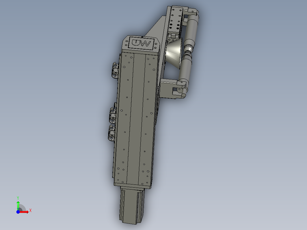 左侧等离子清洗组件前视图