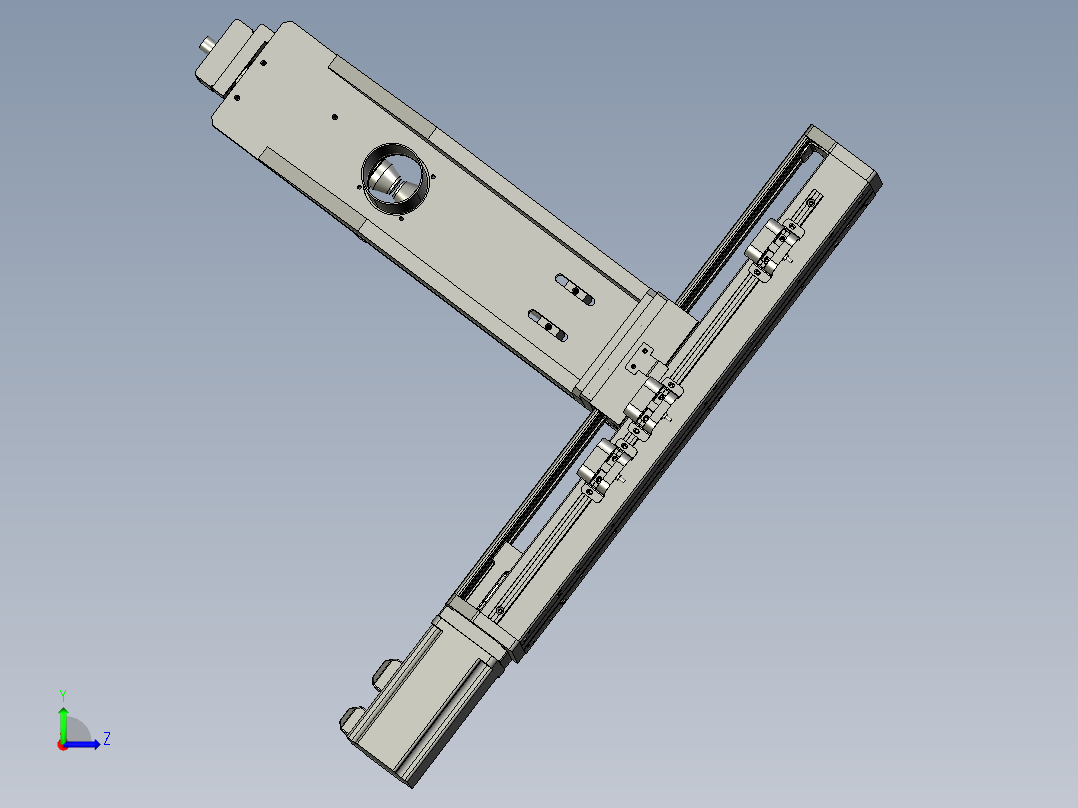 左侧等离子清洗组件左视图