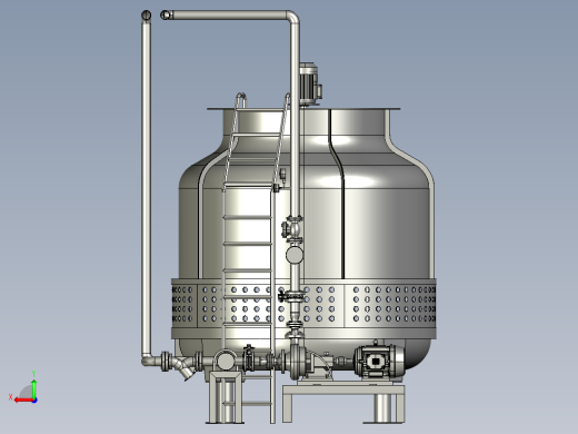 逆流凉水塔式玻璃钢逆流式冷水塔后视缩略图
